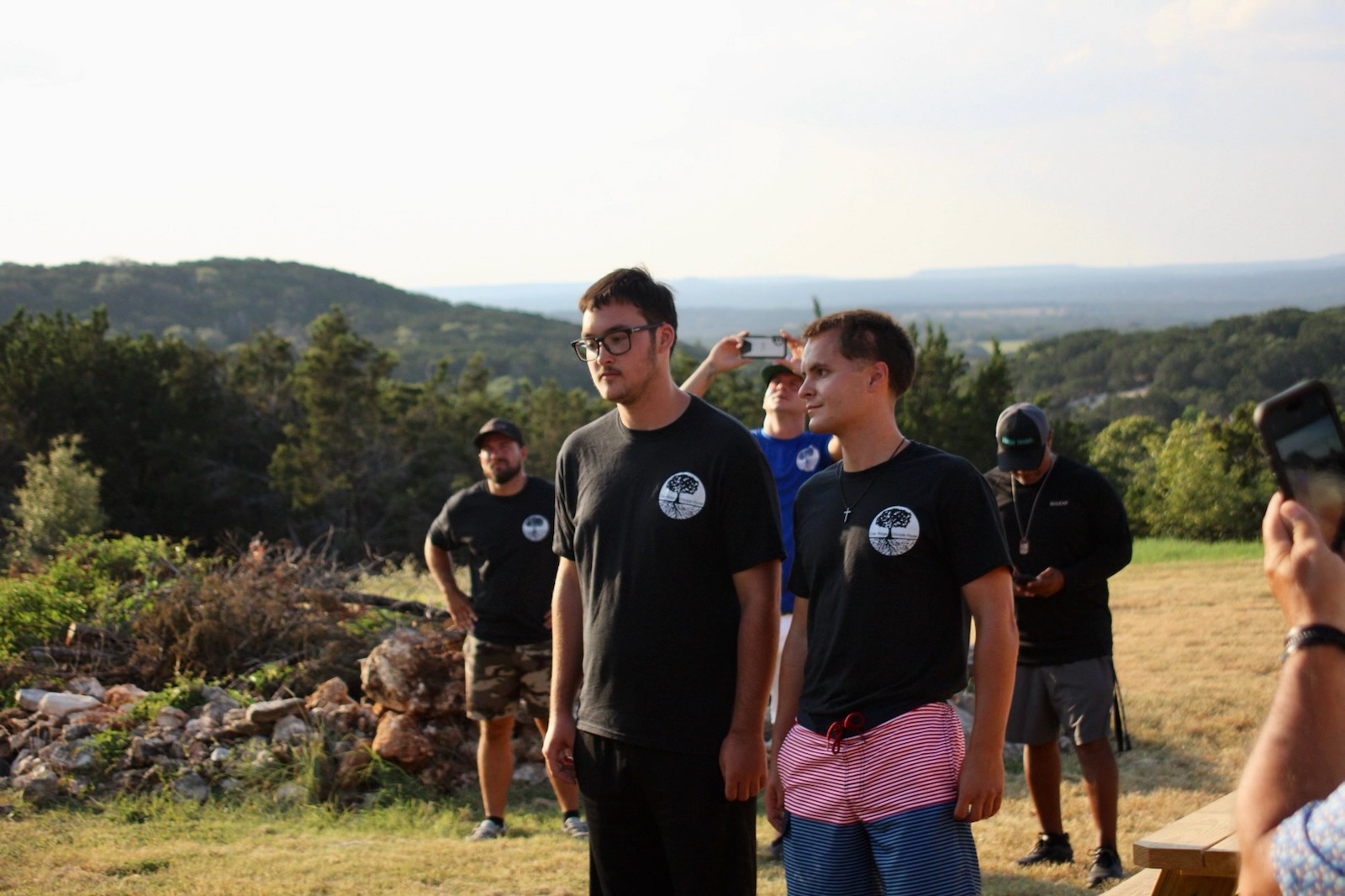 Men outdoors at Oak Ridge Disciple House